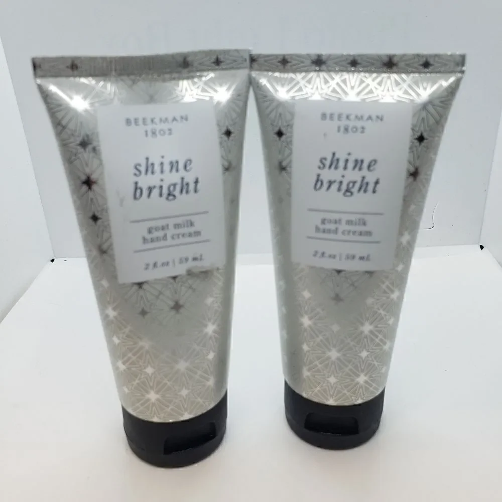 Beekman 1802 bundle Goat Milk Bar Soap and 2 Hand Creams Shine Bright Scent